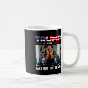 Taza De Café Trump 2025 Saca la Basura Divertido Trump Basura
