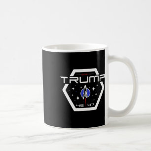 Taza De Café Trump 45 47 Diseño Futurista Retro Trump