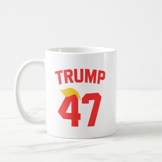 Taza De Café Trump 47 Presidente (Izquierda)