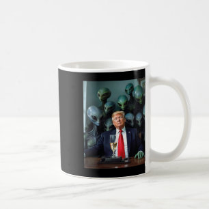 Taza De Café Trump Alien Oficina Foto Uap Ovni Extraterrestre
