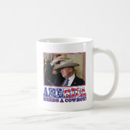 TAZA DE CAFÉ TRUMP-AMÉRICA-COWBOY