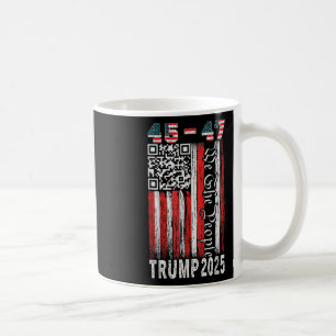 Taza De Café Trump baila troll Qr Divertido presidente Trump