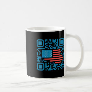 Taza De Café Trump baila troll Qr Divertido presidente Trump