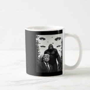 Taza De Café Trump Bigfoot Ovni Encuentro Alien Extraterrestre