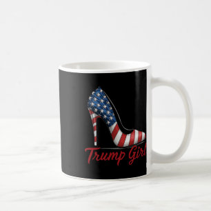 Taza De Café Trump, Chica de alto talón, tacones de bandera est