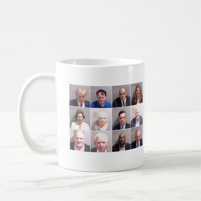Taza De Café Trump Copendant Mugshots (Izquierda)