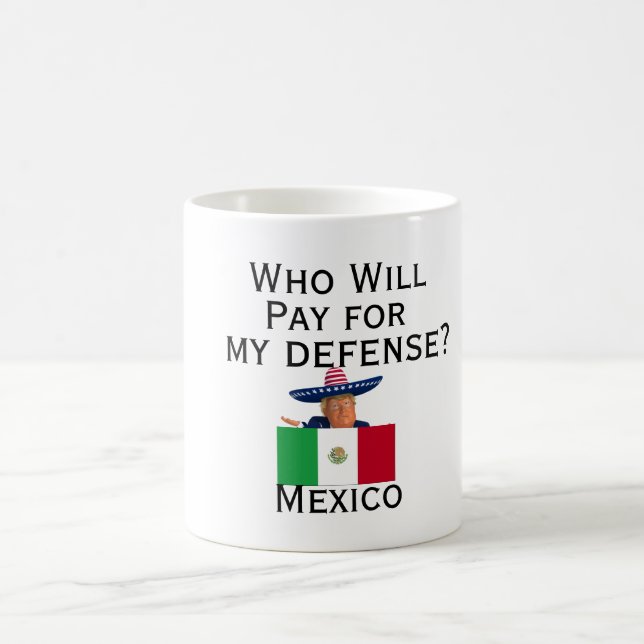 Taza De Café Trump Defense Coffee Mug (Centro)