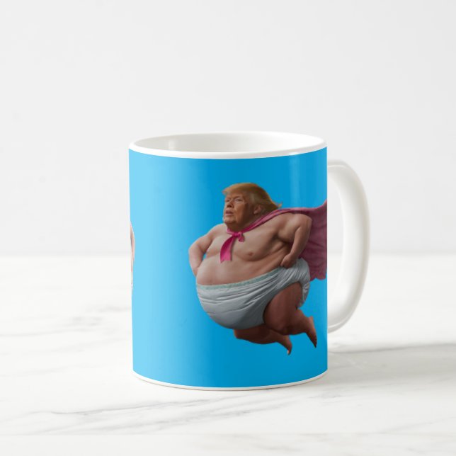 Taza De Café Trump Diaper Man Mug (Anverso derecho)
