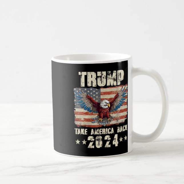 Taza De Café Trump Eagle Eagle Eeuu President 2024 Recuperar Es (Derecha)