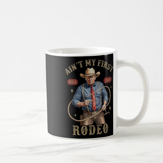 Taza De Café Trump, el primer rodeo del occidental de Cowboy gr (Derecha)