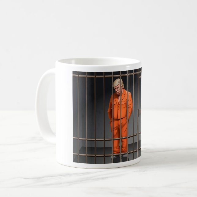 Taza De Café Trump en la cárcel: "Mug clásico" de 11 onzas (Anverso izquierdo)