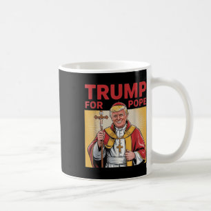 Taza De Café Trump es gracioso, Trump es un retro cristiano en