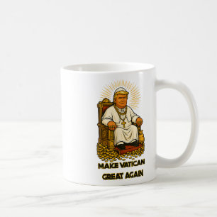 Taza De Café Trump es gracioso, Trump es un retro cristiano en 