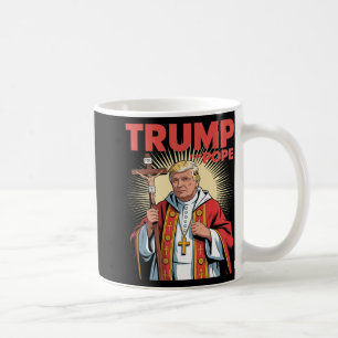 Taza De Café Trump es gracioso, Trump es un retro cristiano en