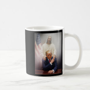 Taza De Café Trump es gracioso, Trump es un retro cristiano en