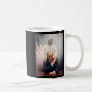 Taza De Café Trump es gracioso, Trump es un retro cristiano en