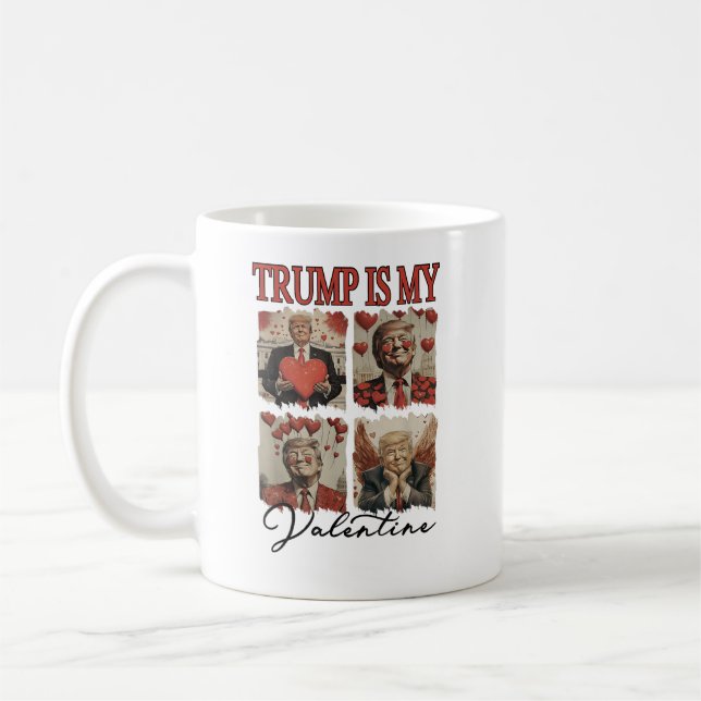 Taza De Café Trump es mi gracioso Trump de San Valentín (Izquierda)