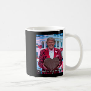 Taza De Café Trump Es Mi San Valentín Corazones Divertidos 14 D