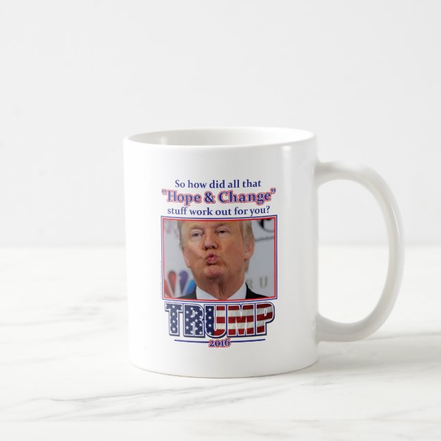 Taza De Café Trump-esperanza-y-cambio (Derecha)