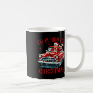 Taza De Café Trump Estaré en casa para Navidades Divertidos Nav