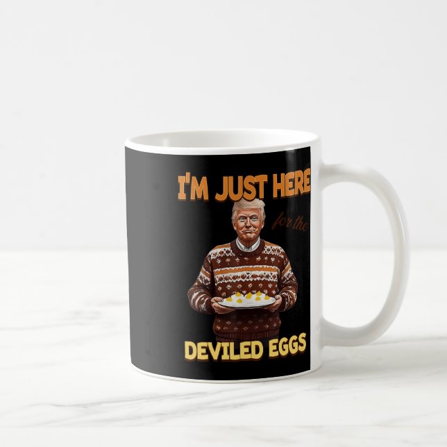 Taza De Café Trump, estoy aquí por los huevos ideados (Derecha)