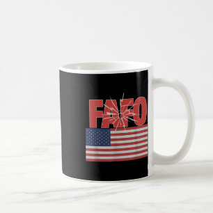 Taza De Café Trump Fafo, curioso amigo de la bandera estadounid