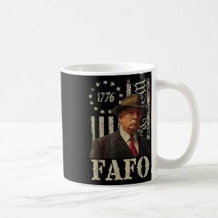 Taza De Café Trump Fafo, retro para Trump Bandera estadounidens
