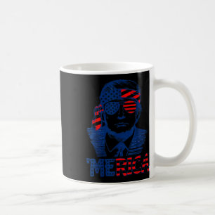 Taza De Café Trump Feliz 4 De Julio Bandera Norteamericana