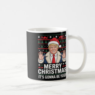 Taza De Café Trump Feliz Navidad Va a Ser Enorme Navidad Fea