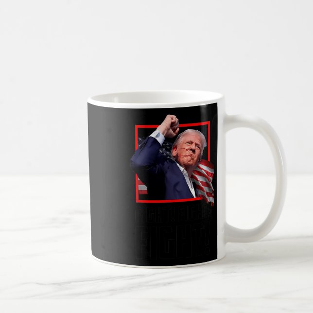 Taza De Café Trump Fight Fight Fight (Derecha)