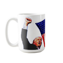 Trump FIGHT tafetán para café