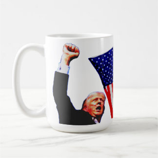 Taza De Café Trump FIGHT tafetán para café