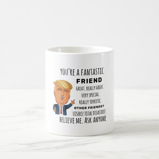 Taza De Café Trump Friend divertido regalo de cumpleaños (Centro)