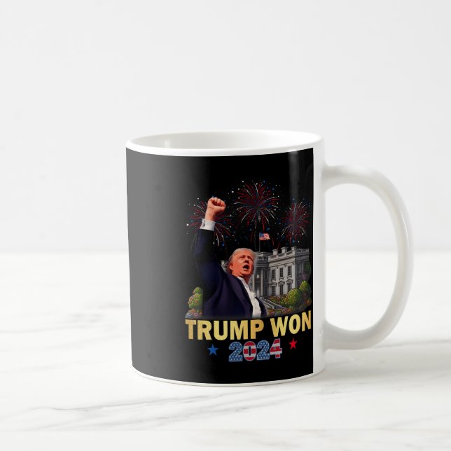 Taza De Café Trump Ganó El 47° Puesto De Presidente De La Casa  (Derecha)