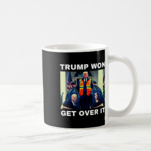 Taza De Café Trump Ganó Superar Eso Camiseta Mega Ganó Elección