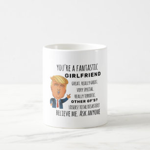 Taza De Café Trump Girlfriend divertido regalo de cumpleaños