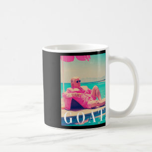 Taza De Café Trump Goat Summer 2024 Retro Funny Pink Donald Tru