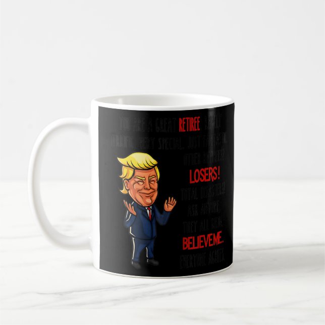 Taza De Café Trump Gran Jubilación de Jubilación Abuela (Izquierda)