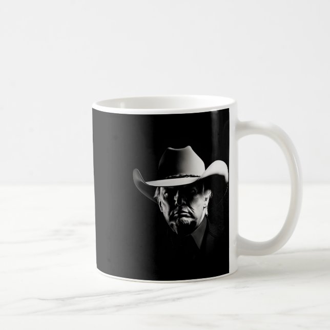 Taza De Café Trump Head Cowboy Ee.Uu. 2024 Vota Por Elección En (Derecha)