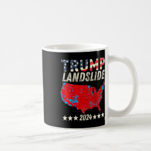 Taza De Café Trump Landslide 2024 Mapa electoral ganador de Tru