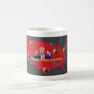 Taza De Café Trump le da la vuelta a las hamburguesas y a los c