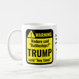 Taza De Café Trump Maduro Battleships Funny Personalized