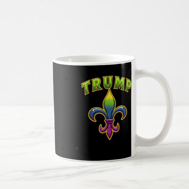 Taza De Café Trump Mardis Gras (Derecha)