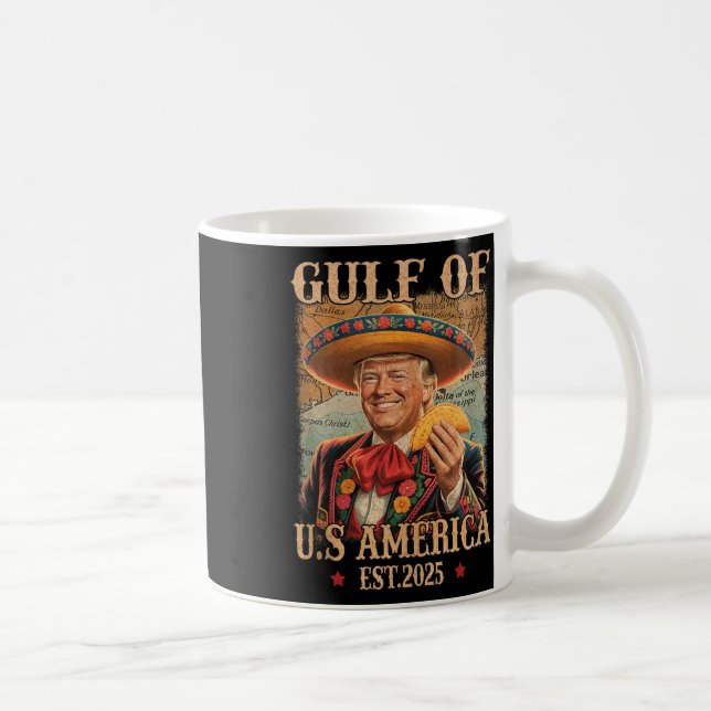 Taza De Café Trump Mer, el golfo de las Américas de Trump 2025 (Derecha)