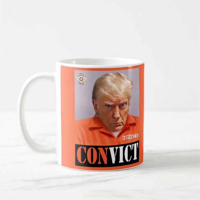 Taza De Café Trump MUG-Shot — (Izquierda)