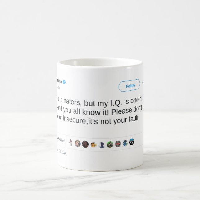 Taza De Café Trump - ¡Odio y perdedores! (Centro)