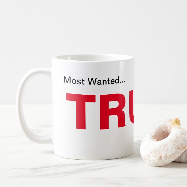 Taza De Café Trump para presidente Coffee Mug (Con donut)