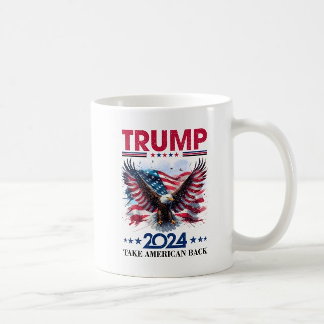 Taza De Café Trump patriótico (Derecha)