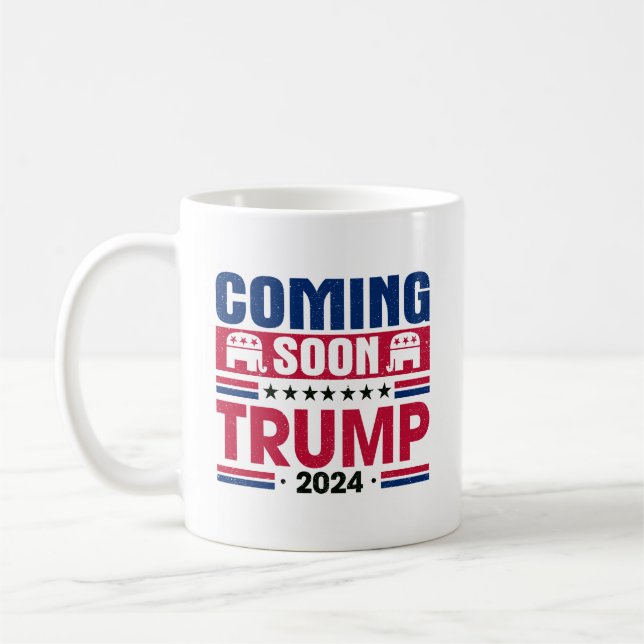 Taza De Café Trump patriótico 2024 (Izquierda)