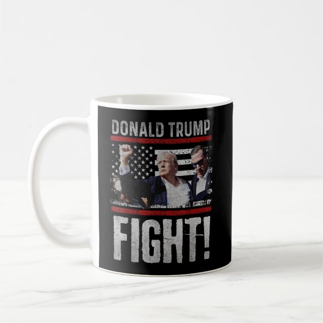 Taza De Café Trump, Pensilvania Trump, ¡lucha 2024! (Izquierda)